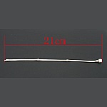 Europeisk klipsarmbånd 21 cm glatt lås Sølv belagt 925