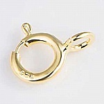 Rund fjærlås 925 sølv N°03