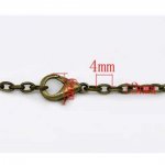 Halskjede Bronse mesh forçat 45,7 cm
