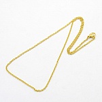 Collier N°15 en acier inoxydable 45 cm Doré