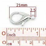 1 Karabinlås 21 x 12 mm Sølv C