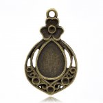 Cabochon dråpe nr. 02 Bronse