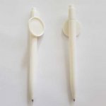 Hvit penn med 25 mm hetteholder