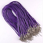 10 Halskjeder imitert skinn diameter 1,5 mm 40 cm AF-02-4 