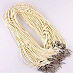 10 Halskjeder imitert skinn diameter 1,5 mm 40 cm AB-13-2 