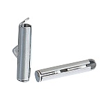 2 kobberrørspenner, sølv matt, 20x6mm-845 