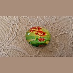 glass cabochon rund 20mm blomst 01-051 