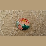 glass cabochon rund 20mm blomst 01-048 