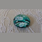 Glass cabochon rund 20mm blomst 01-036 