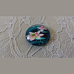 glass cabochon rund 25 mm blomst 01-032 