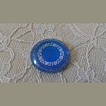 glass cabochon runde 25mm blomst 017 