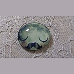 glass cabochon rund 25mm bart 025 