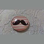 glass cabochon rund 25mm bart 002 