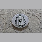 rund glass cabochon 20mm fugler 023 