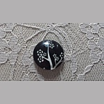 glass cabochon rund 20mm fugler 020 