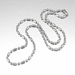 Halskjede kule 304 rustfritt stål 65cm 