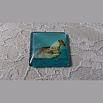 glass firkantet cabochon 30mm 022 