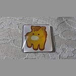 glass firkantet cabochon 30mm 011 