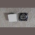 glass firkantet cabochon 25mm 043 