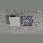 firkantet glass cabochon 25mm 042 