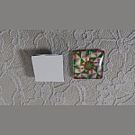 glass firkantet cabochon 25mm 040 