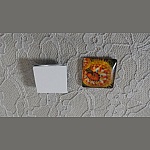 firkantet glass cabochon 25mm 036 