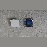 firkantet glass cabochon 25mm 030 