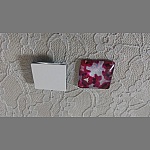 firkantet glass cabochon 25mm 029 