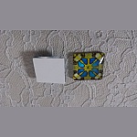 firkantet glass cabochon 25mm 026 