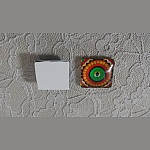 glass firkantet cabochon 25mm 022 