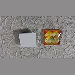 glass firkantet cabochon 25mm 014 