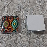 glass firkantet cabochon 25mm 011 