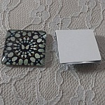 firkantet glass cabochon 25mm 010 