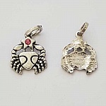 Stjernetegn charm Cancer Silver Metal N°03 med rhinestones