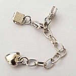 Kit klo lås hjerte slips med hummerlås 6 mm