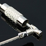 1 halskjede stiv kablet ledning sjøgrønn skruelås N°01