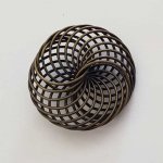 Blomst spiralperle 30 mm N°04