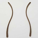 Stang Buet metallstang Sølvbelagt 1 ring N°03 Bronse