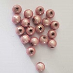 Perle Magique Ronde 08 mm Rose x 15