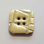 Bouton cuir vintage Carré 41 mm N°11
