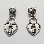 Breloque cadenas serrure N°13 Argent