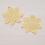 Jolie petite fleur en Feutrine 60 mm N°07-11 x 2 pièces