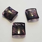 Perle acrylique carré rose 29 mm