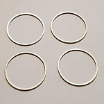 Perle rondelle plate anneau intercalaire métal argenté 057 Argent