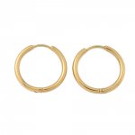 Support Boucle d'oreille Créole Huggie Acier Inoxydable N°02-25 mm 01
