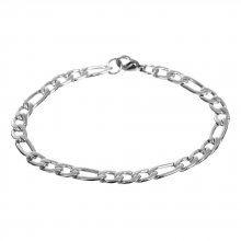 Armbånd nr. 02 i rustfritt stål 304, 21 cm