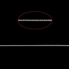 10 meter sølvmetallkjede for å lage halskjeder, armbånd og gjør-det-selv-halskjeder.
