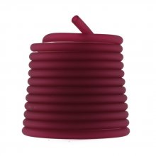 1 meter Pvc hul ledning 3 mm mørk fushia