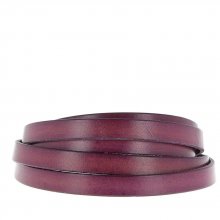 Flatt skinn Plomme 10 mm x 20 cm Glatt