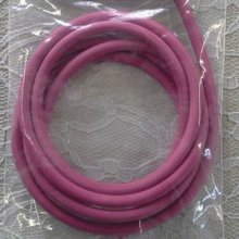 1 meter Pvc hul ledning 4 mm pastellrød